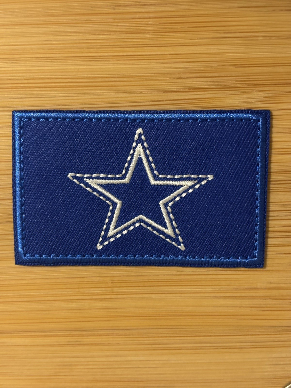 Dallas Cowboys New Embroidered Iron On Rectangle Patch Great For Hats 3 x 1.75″