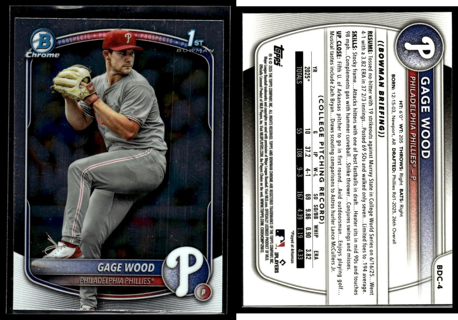 2025 BOWMAN DRAFT PICK UR CARDS $2 MIN PURCHASE