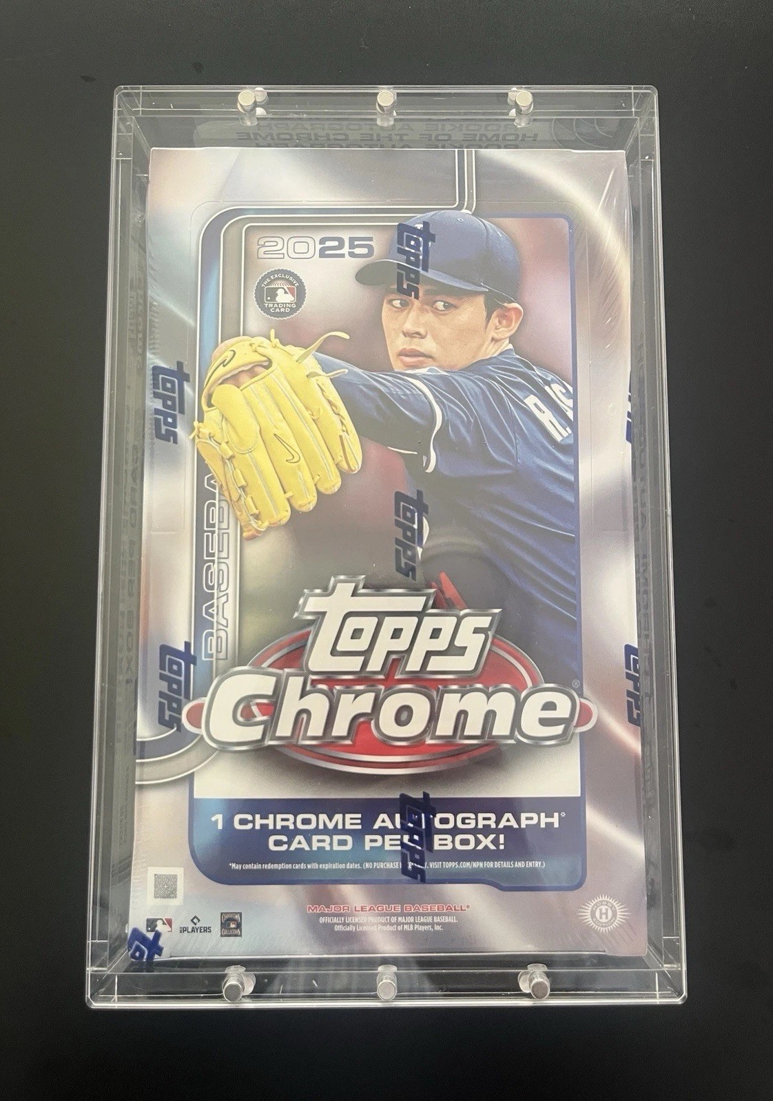 Acrylic Display Case Magnetic Lid FITS 2025 Topps Chrome Baseball Hobby Box