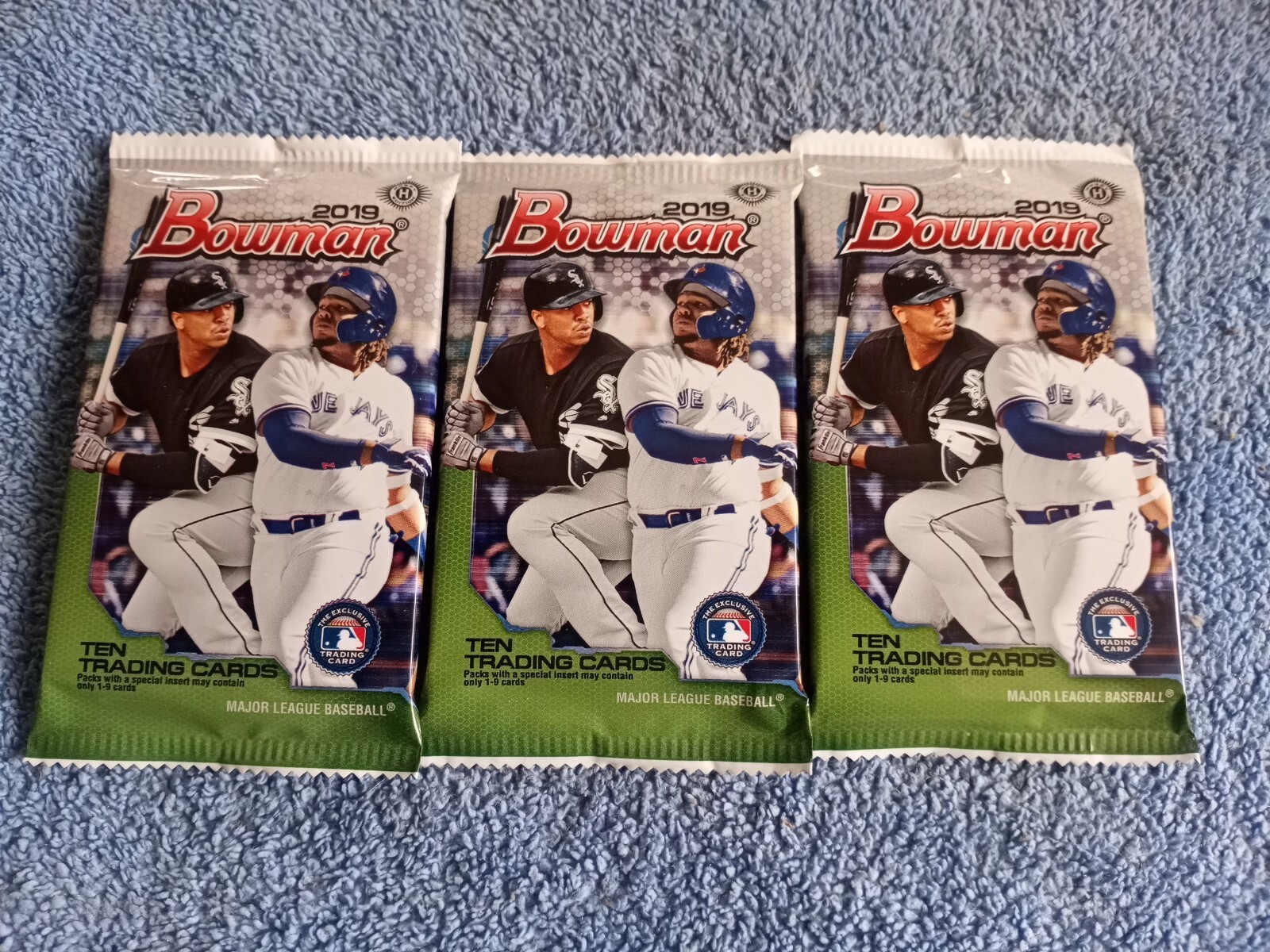 2019 Bowman w/ Chrome Baseball Hobby Pack – Lot of 3