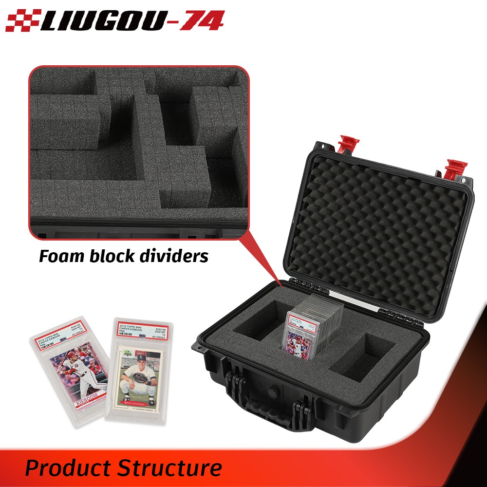 [50CT 150CT] Weatherproof Graded Card Storage Box Case Slab Holder Protector NEW
