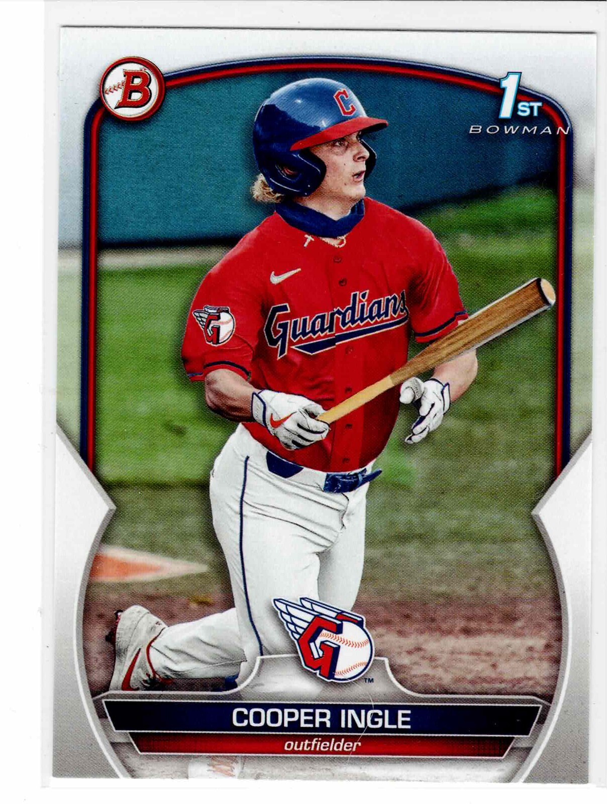 Cooper Ingle Cleveland Guardians 2023 Bowman Draft 1st Bowman