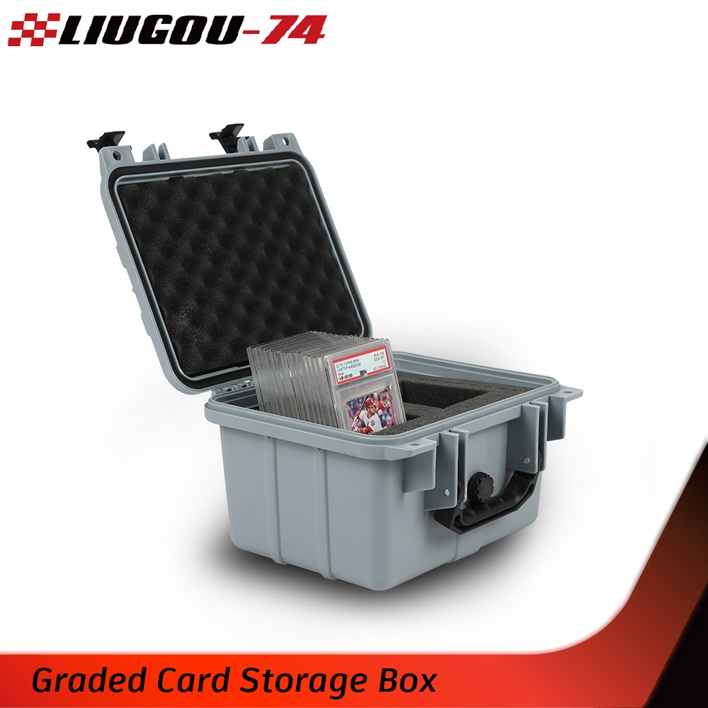 [50CT 150CT] Weatherproof Graded Card Storage Box Case Slab Holder Protector NEW