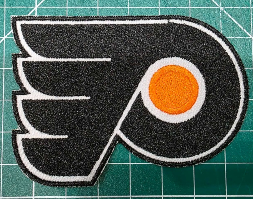 Philadelphia Flyers logo nhl 3″ x 2.1″ Iron On Embroidered Patch shoulder