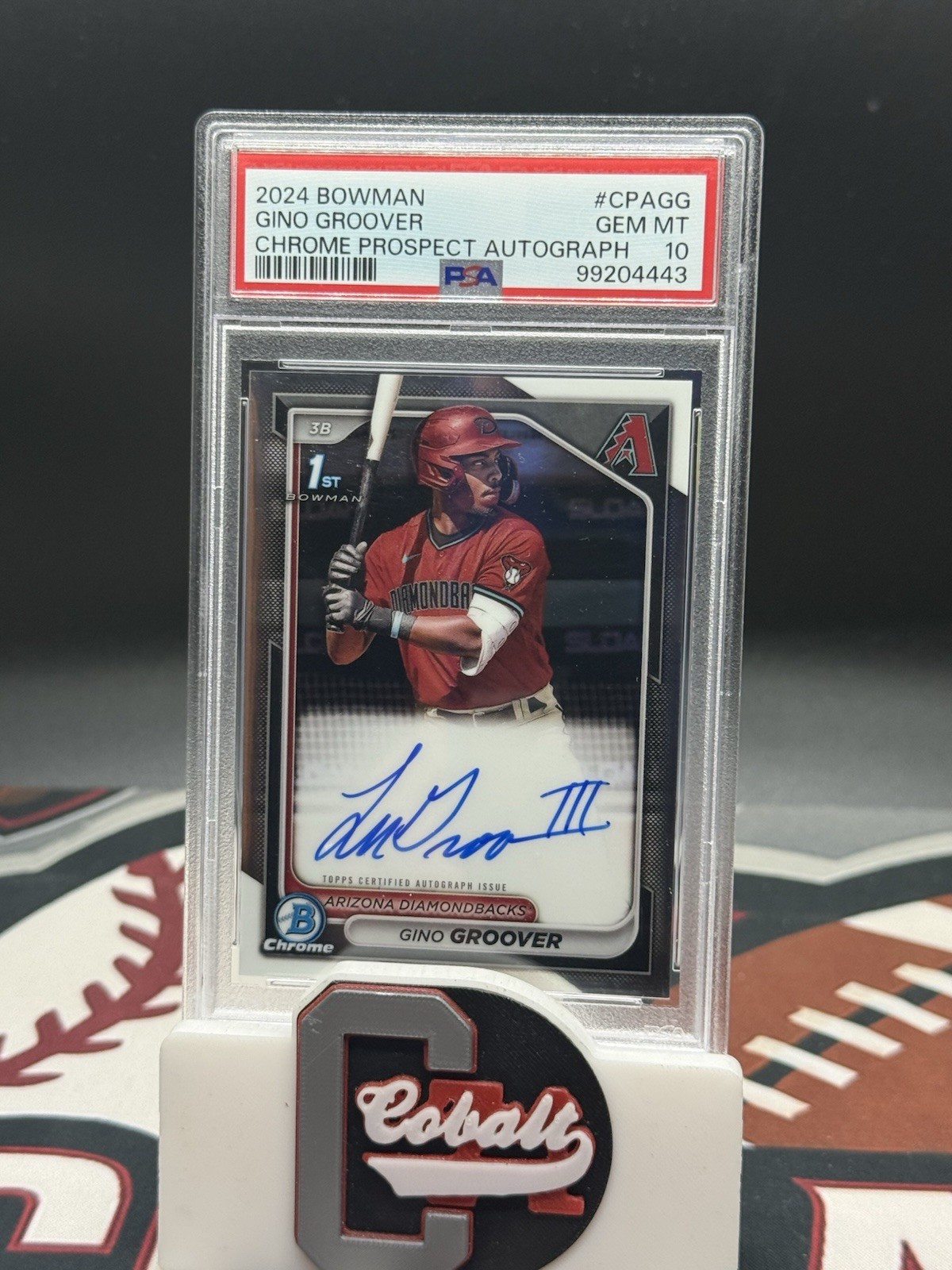 2024 Bowman Chrome GINO LuJAMES GROOVER 1st Prospect Auto PSA 10
