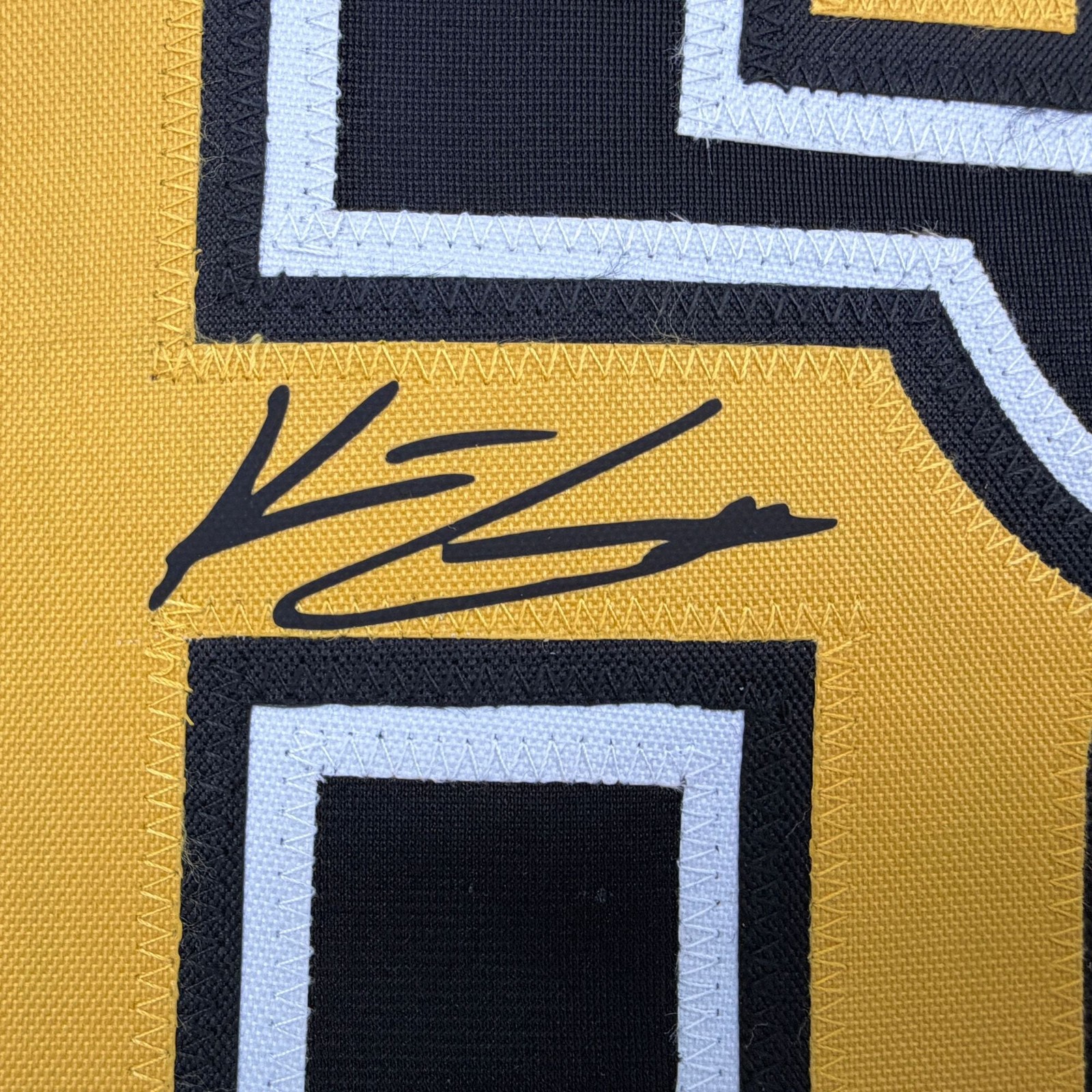 Facsimile Autographed Konnor Griffin Pittsburgh Black Reprint Jersey Men’s XL