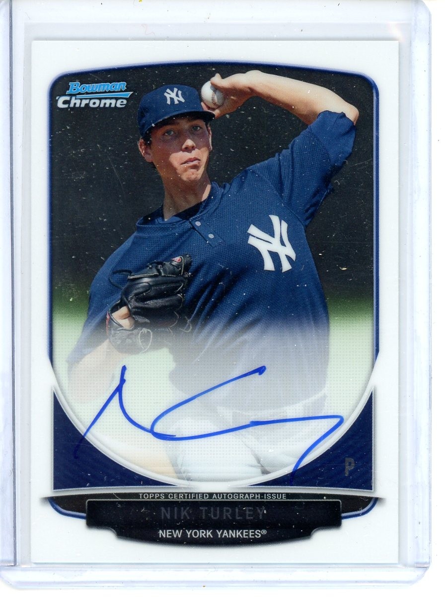 Nik Turley Prospects Autographs 2013 Bowman Chrome #BCA-NT