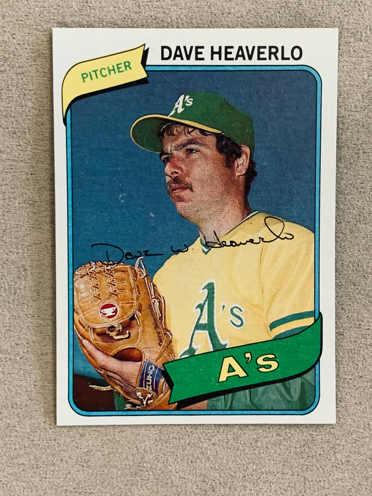 1980 Topps Baseball Card #177 Dave Heaverlo Oakland A’s Athletics NMMT Free Ship