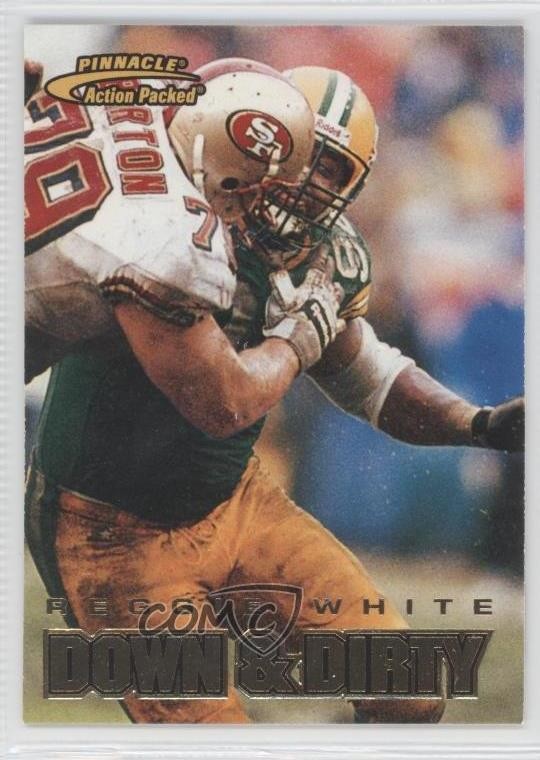 1997 Pinnacle Action Packed Reggie White #120 HOF gc7