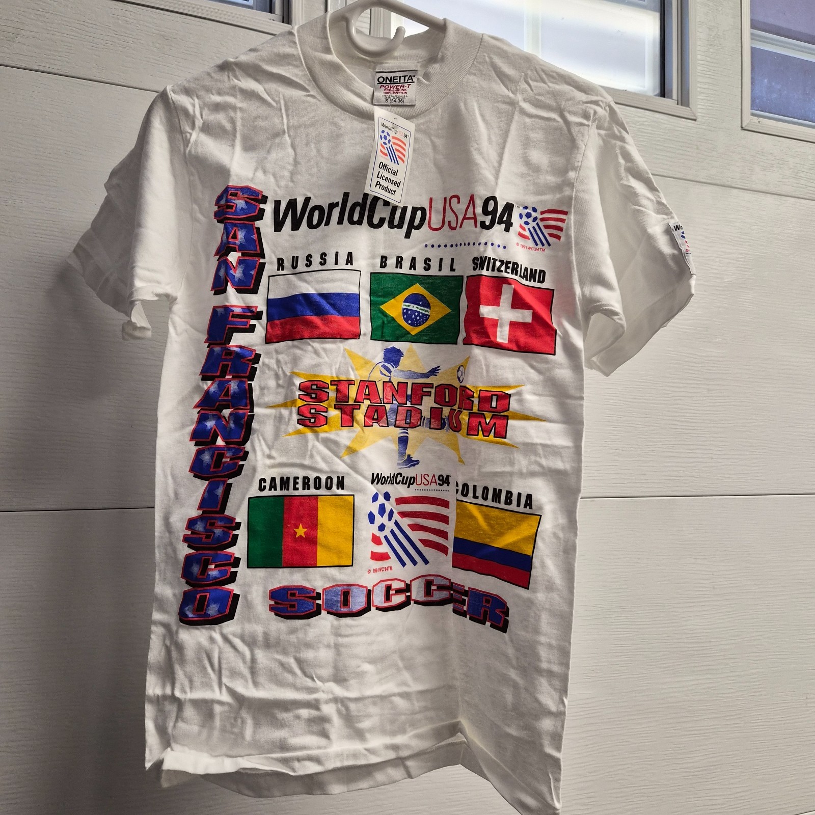 World Cup 94 Tshirt 1994 USA Soccer San Francisco S NWT High 5 Official Licensed