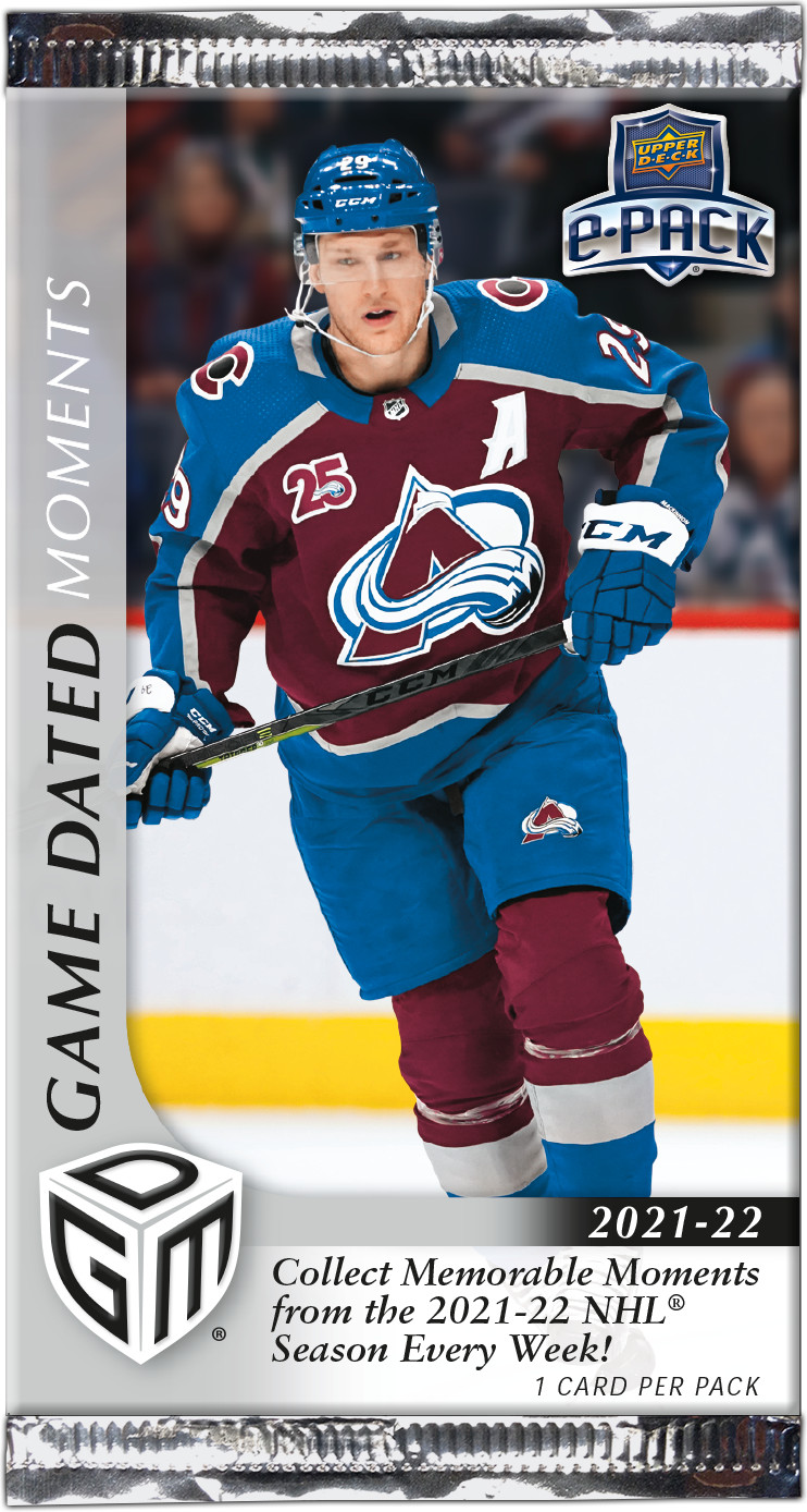 2021-22 Upper Deck NHL Game Dated Moments #1-112 Rookies /999 and Stars /499 SP