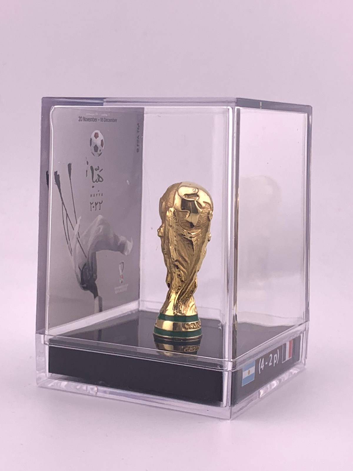 FIFA World Cup Qatar 2022 Final Match Trophy Replica | Poster in acrylic case