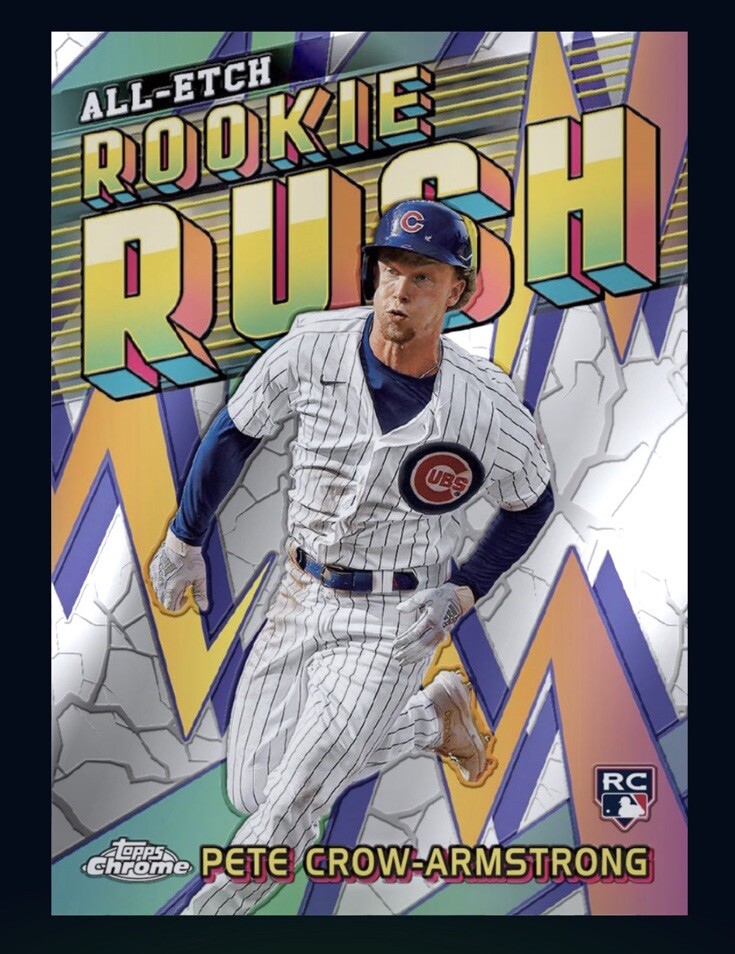 2024 TOPPS Chrome All-Etch Rookie Rush RC- PETE CROW-ARMSTRONG (Bunt DigitaICard