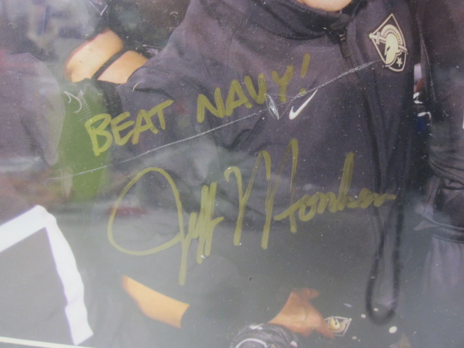 Army West Point vs Navy 2016 Print #82/200 – Signed by Coach Jeff Monken – New
