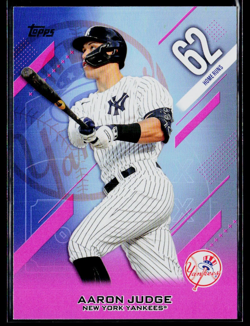 2026 Topps #CN-1 Aaron Judge Crooked Numbers Pink Foil