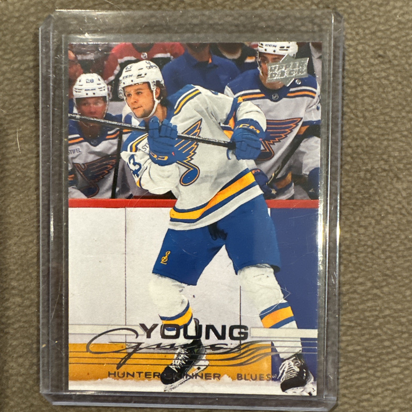 2025-26 Upper Deck Extended Series Hunter Skinner Young Guns #726 St Louis Blues