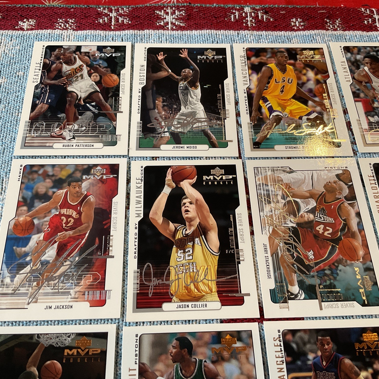 1999-00 Upper Deck MVP SILVER SCRIPT AND REG Basketball Lot Of 12 SEE List.