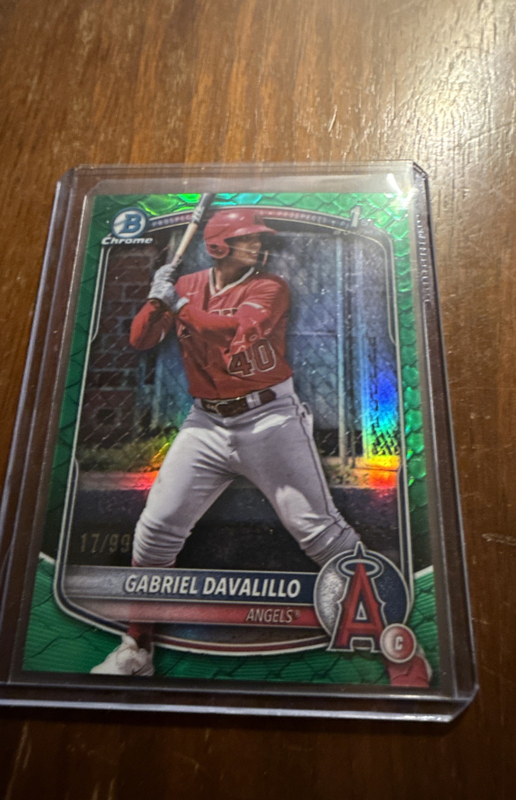 2025 Bowman Chrome – Prospects Gabriel Davalillo, Gabriel Davalillo #BCP-178…