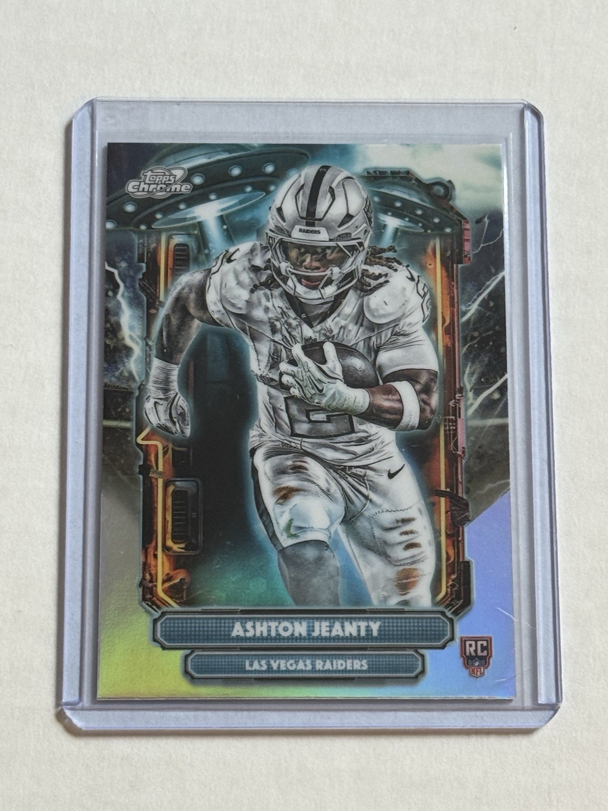 2025 Topps Chrome Cosmic #ET-3 Ashton Jeanty RC Extraterrestrial Talent