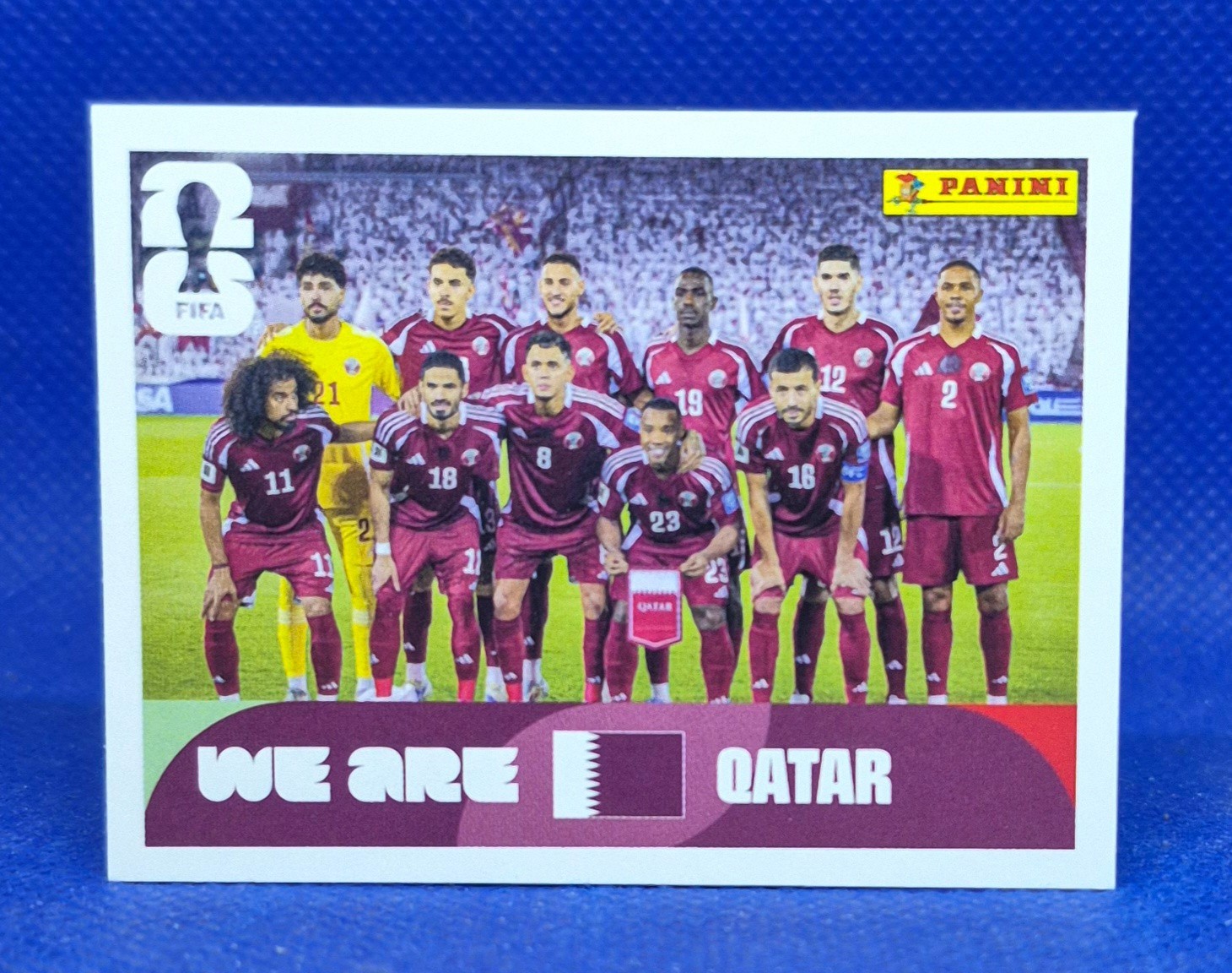 2026 Panini FIFA World Cup Sticker Qatar Team Photo #QAT 13 – Qatar