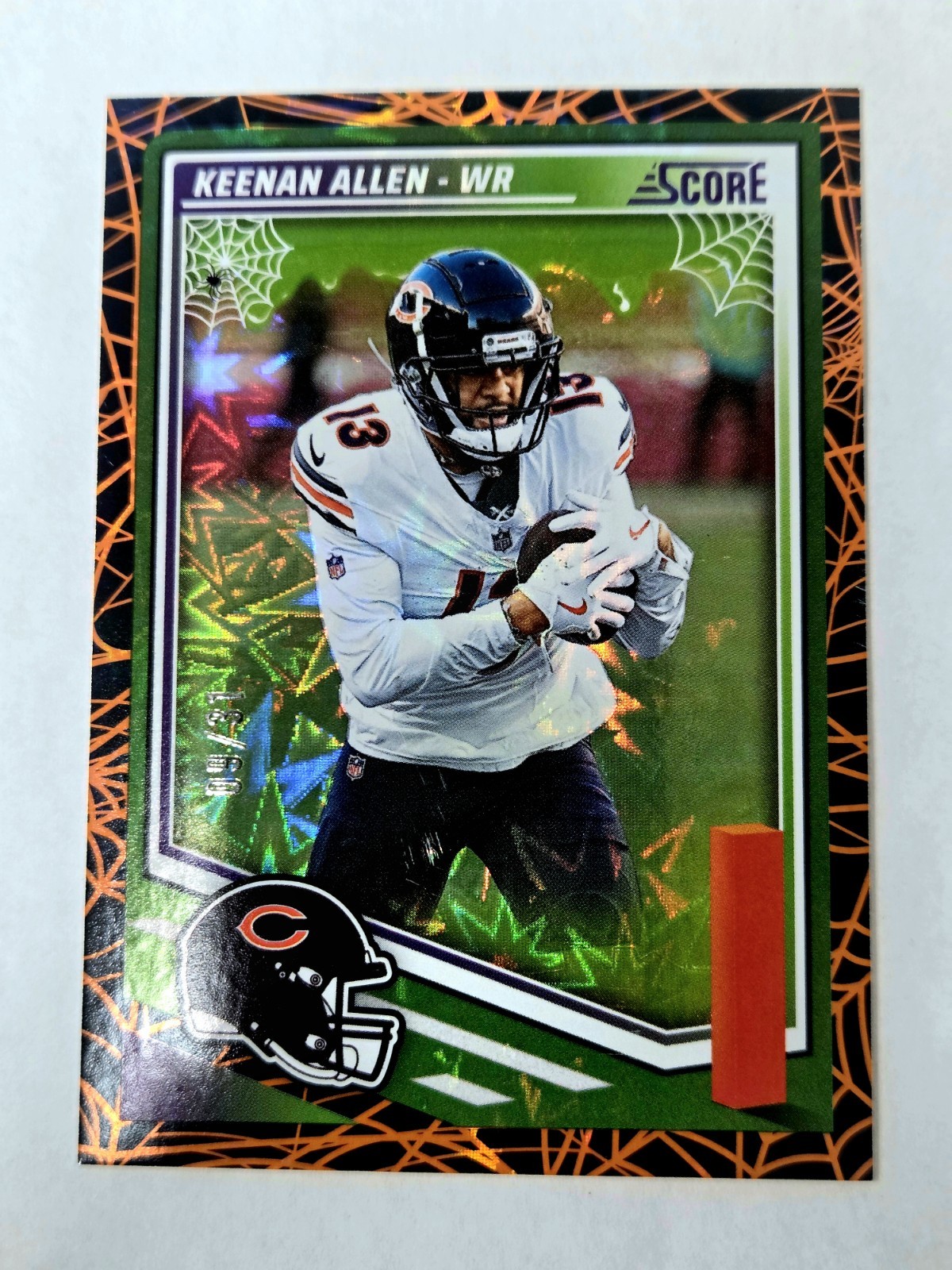2025 Keenan Allen SSP /31! Panini Score-A-Treat Football #260 Webs 🕸 Prizm NFL