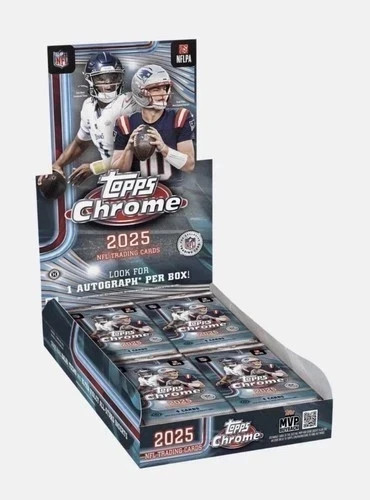 2025 Topps Chrome NFL Football Hobby Box – Brand New Sealed