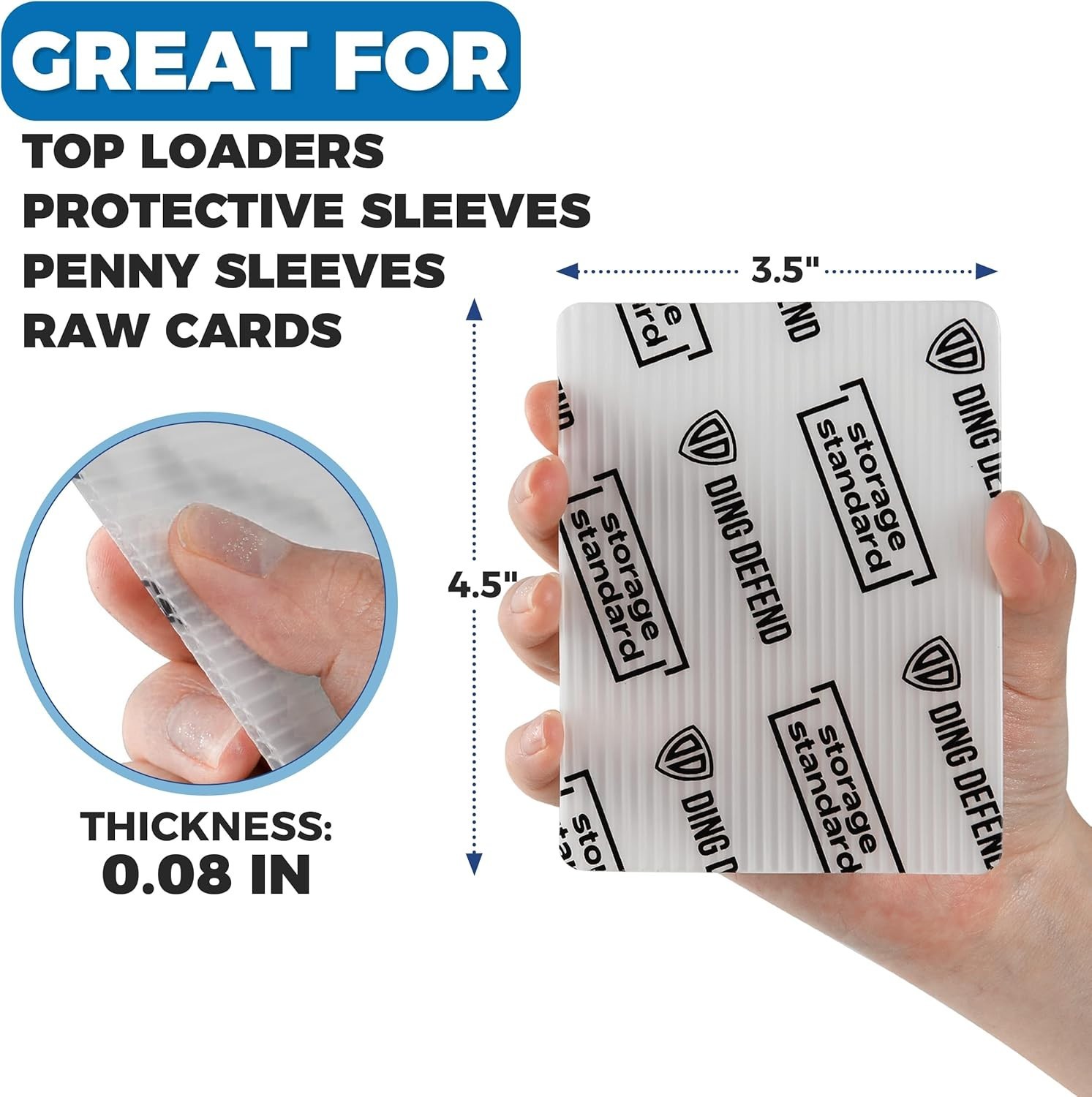 Premium Trading Card Protectors – Ultra Strong Plastic Inserts – 110 Pack