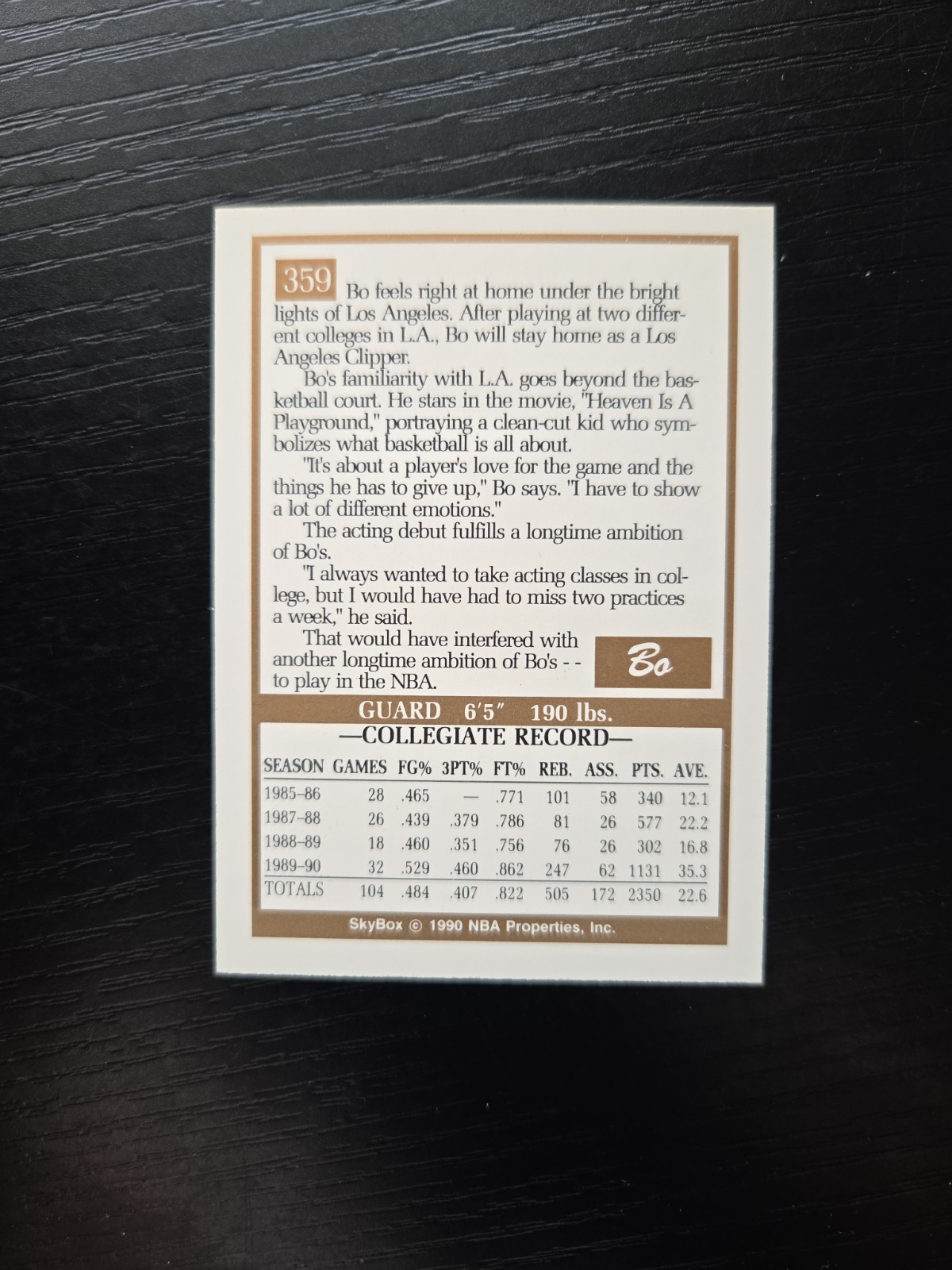 1990-91 Skybox – Bo Kimble #359 (RC)