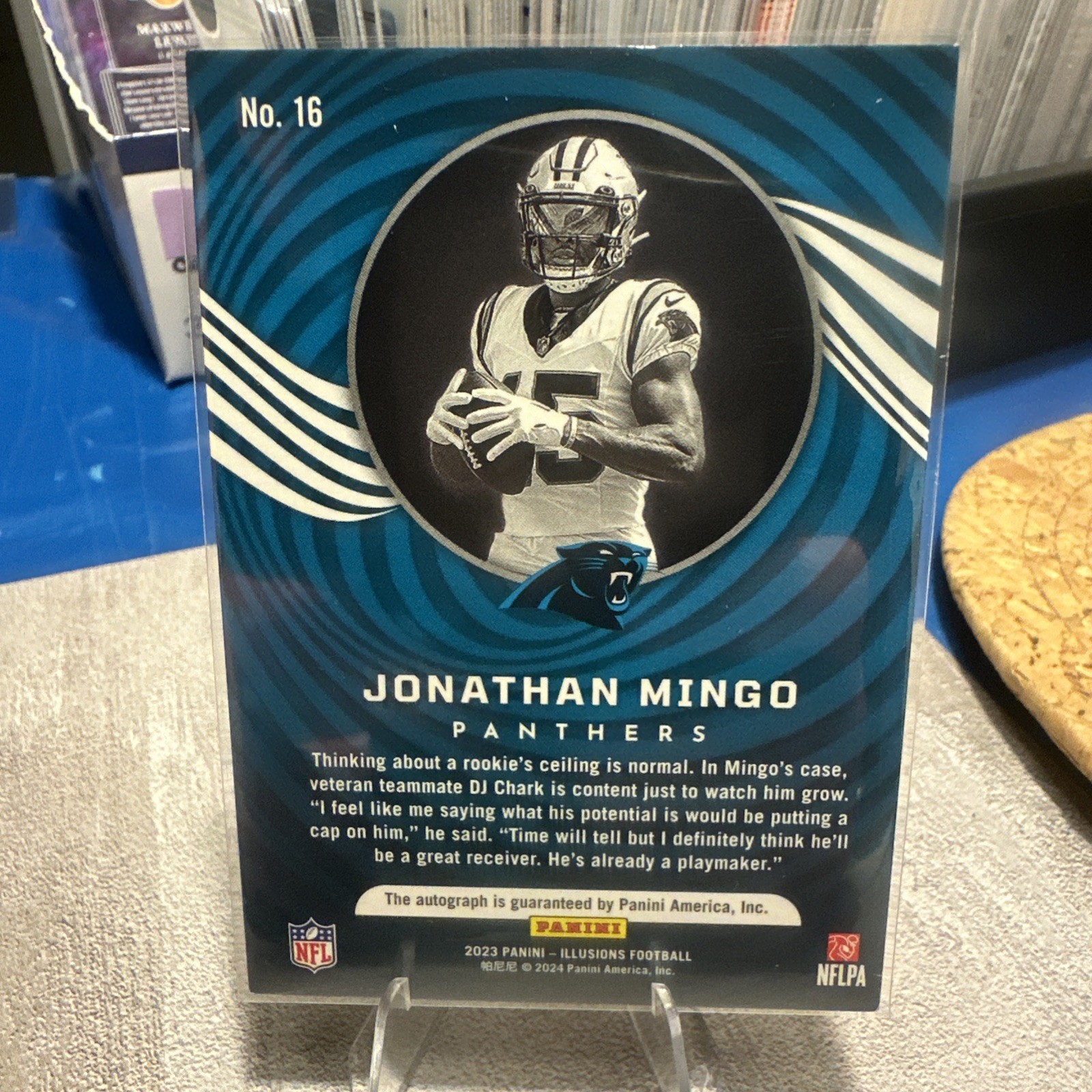 Error Non Auto Back Misprint 2023 Illusions JONATHAN MINGO #16 (RC)