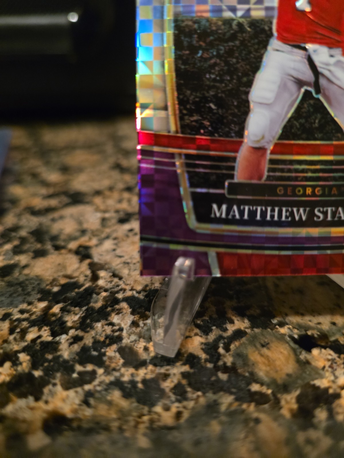 2022 Select Draft Picks Matthew Stafford Green & Pupler Squares Prizm 48/100