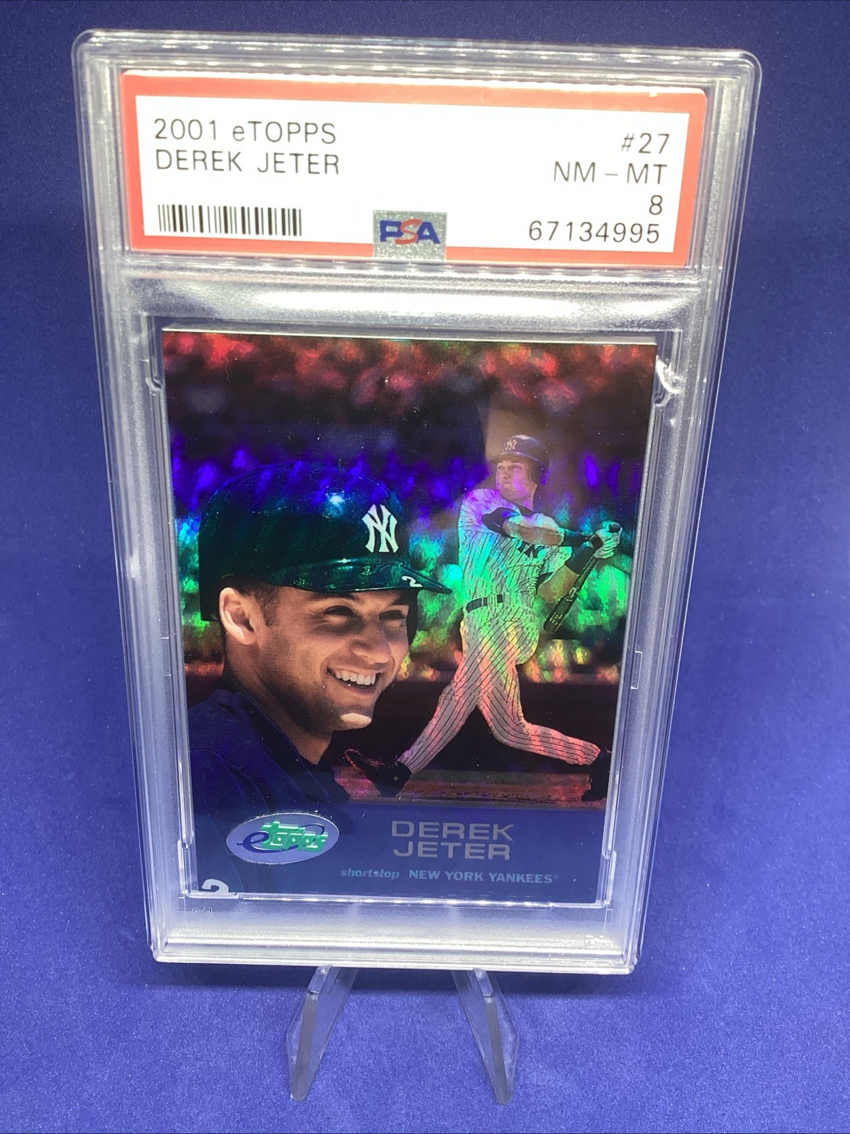 2001 eTopps – Derek Jeter #27 PSA 8 Low Print Run / Rare