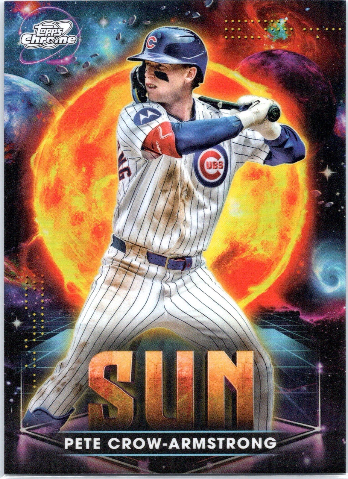 2025 Topps Cosmic Chrome Pete Crow-Armstrong Planetary Pursuit SUN SSP #PPS-9 ☀️