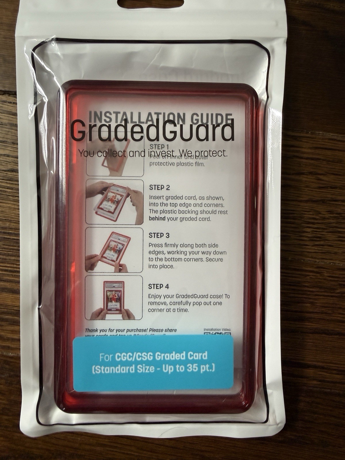 GradedGuard Multicolor Plastic Card Holders for CGC Graded Cards Lot of (9)