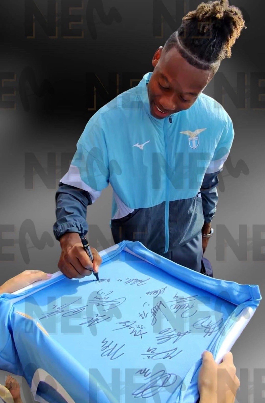 MULTI SIGNED Rare Official FULL SQUAD SS Lazio Home 25/26 Jersey PROOFS/COA