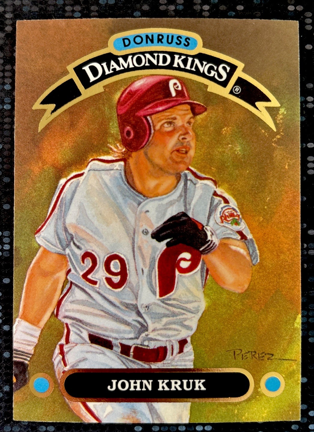 1992 Donruss – Diamond Kings – John Kruk – #DK-12 – Philadelphia Phillies
