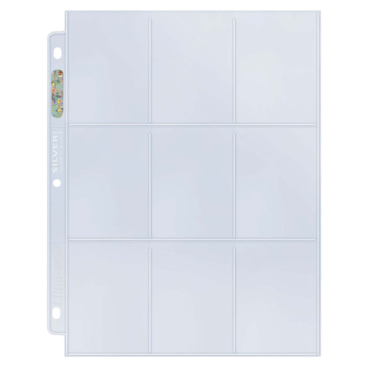 Silver Series 9-Pocket Refill Pages for Standard Size Cards