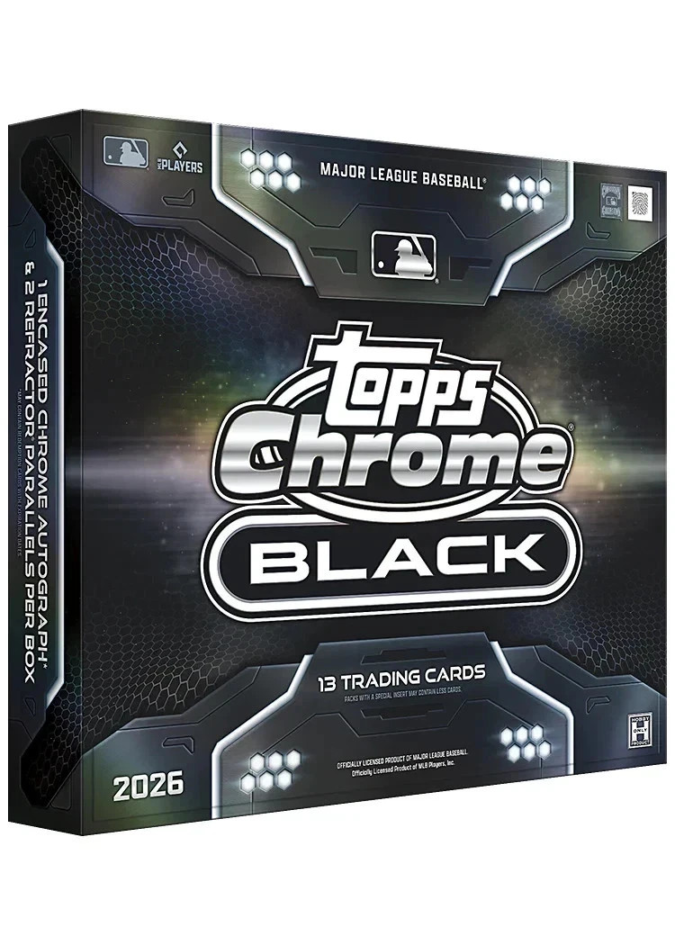 2026 TOPPS CHROME BLACK MLB BASEBALL HOBBY BOX