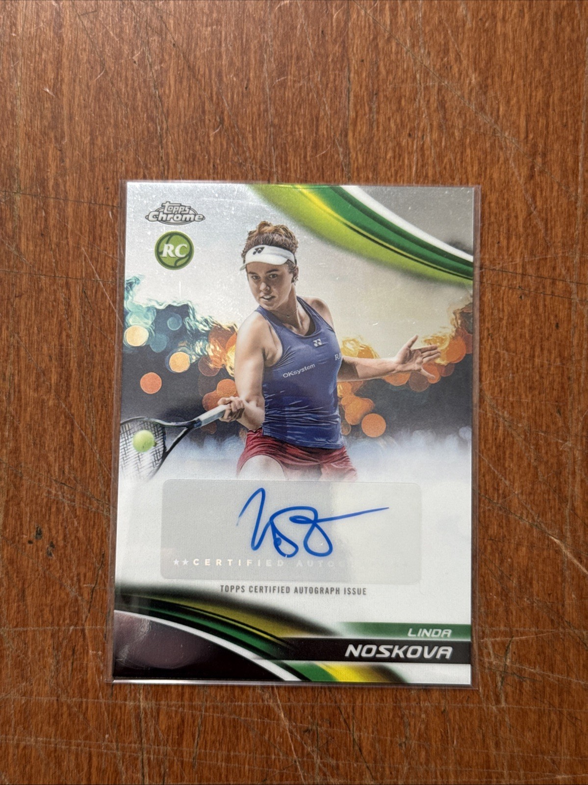 Rookie Topps Chrome Tennis Autographs I Linda Noskova Auto #CA-LNA 2025