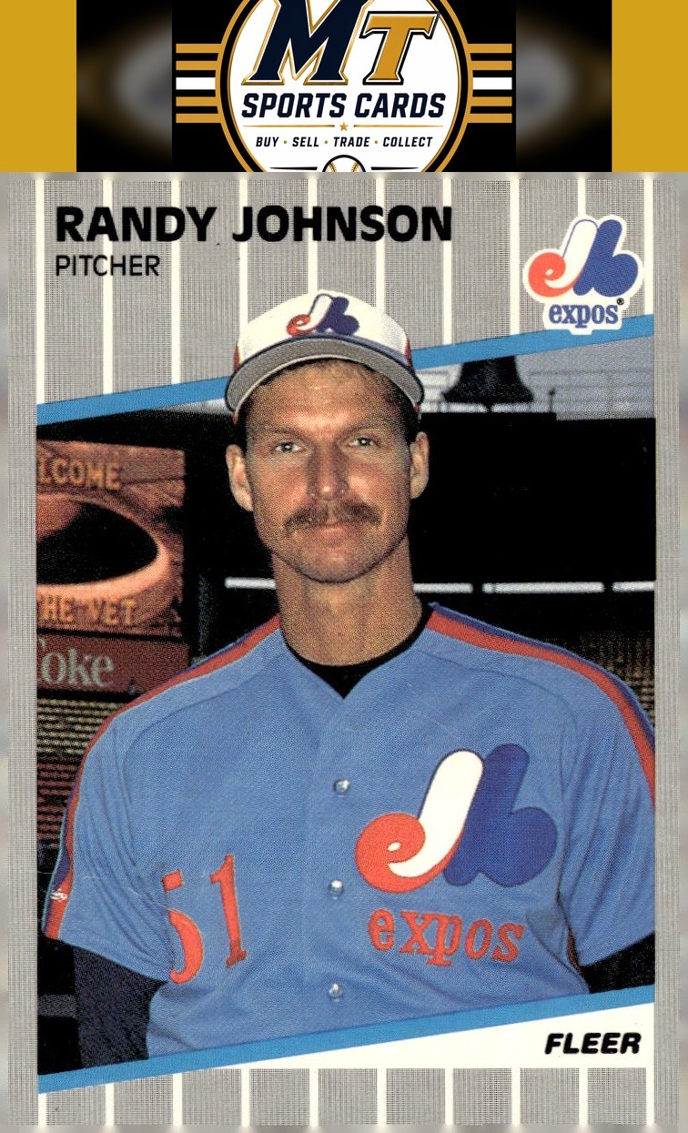 1989 Fleer Randy Johnson Montreal Expos Rookie