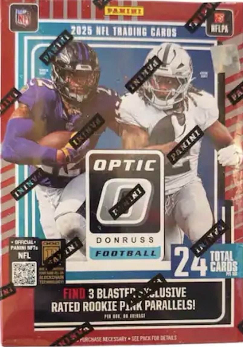 2025 Panini Donruss Optic NFL Football Factory Sealed Red Blaster – NEW