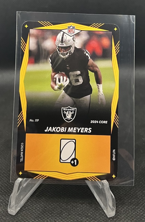 2024 Uno Elite Jakobi Meyers #119 Yellow Base Raiders