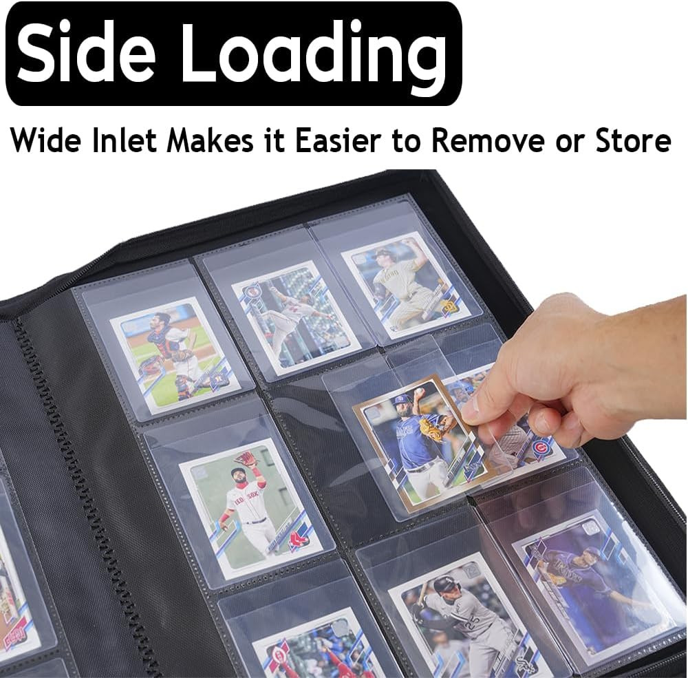 Semi Rigid Card Holder Binder, Premium Card Saver 1 Binder with Sleeves for Trad