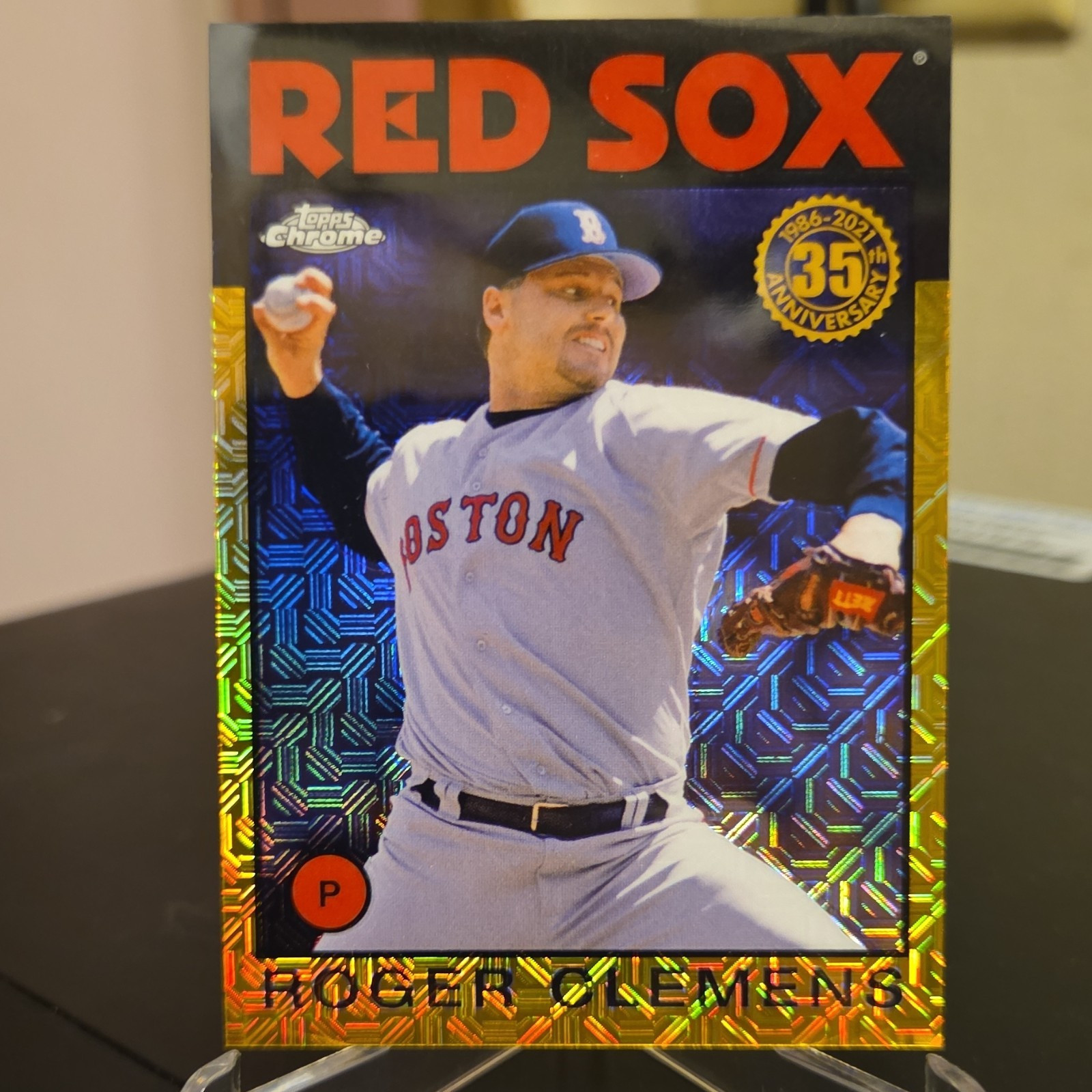 Topps 2021 Silver Pack 1986 Chrome Roger Clemens Red Sox Gold /50 #86BC-40