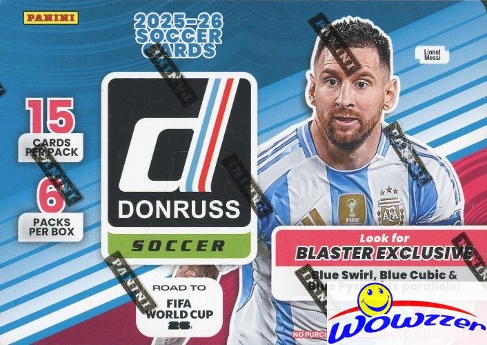 2025/26 Panini Donruss Road to FIFA WORLD CUP Soccer Sealed Blaster Box-90 Cards