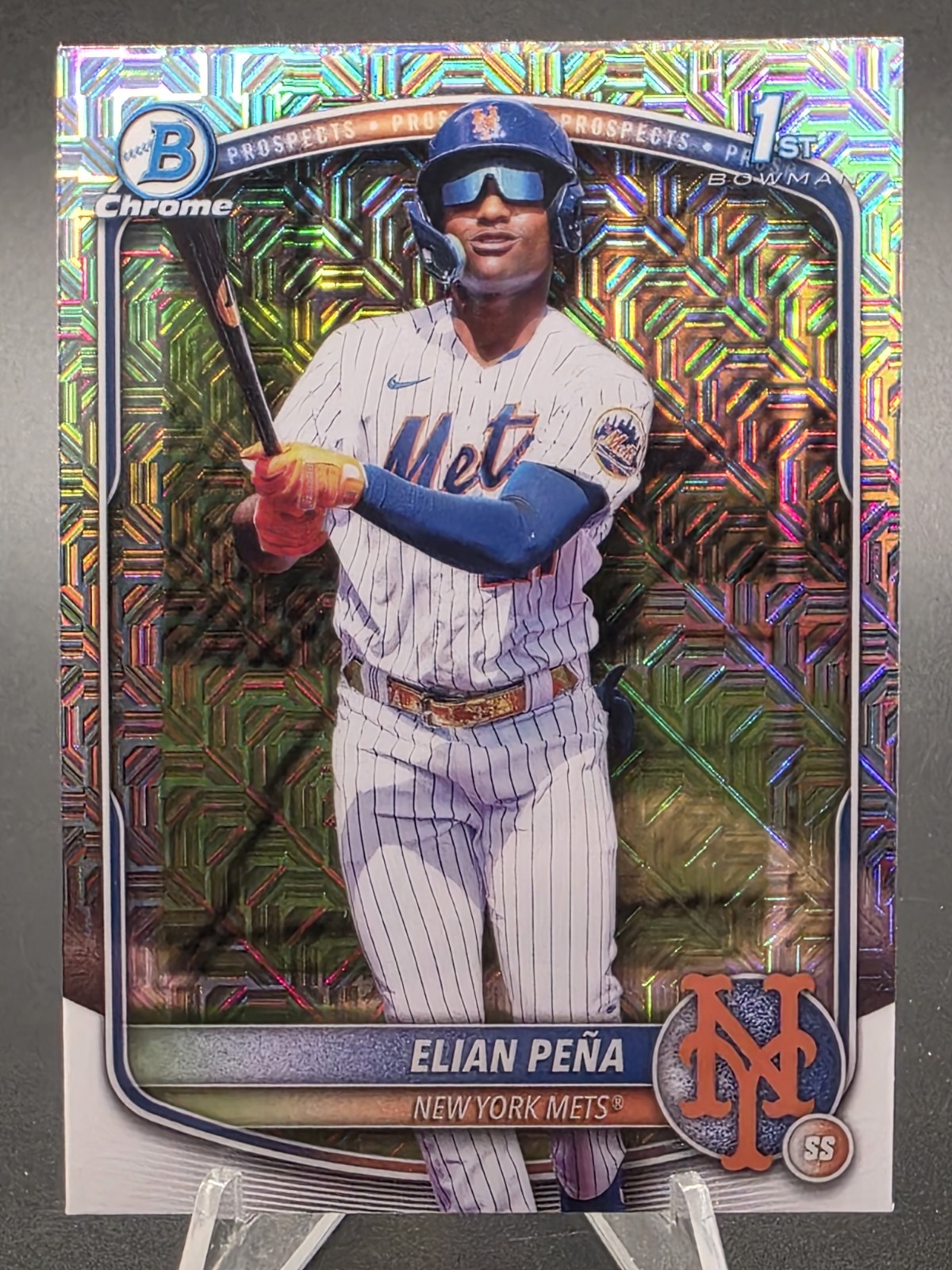 2025 Bowman Chrome – Prospects Elian Pena #BCP-155 Mojo Refractor (RC)