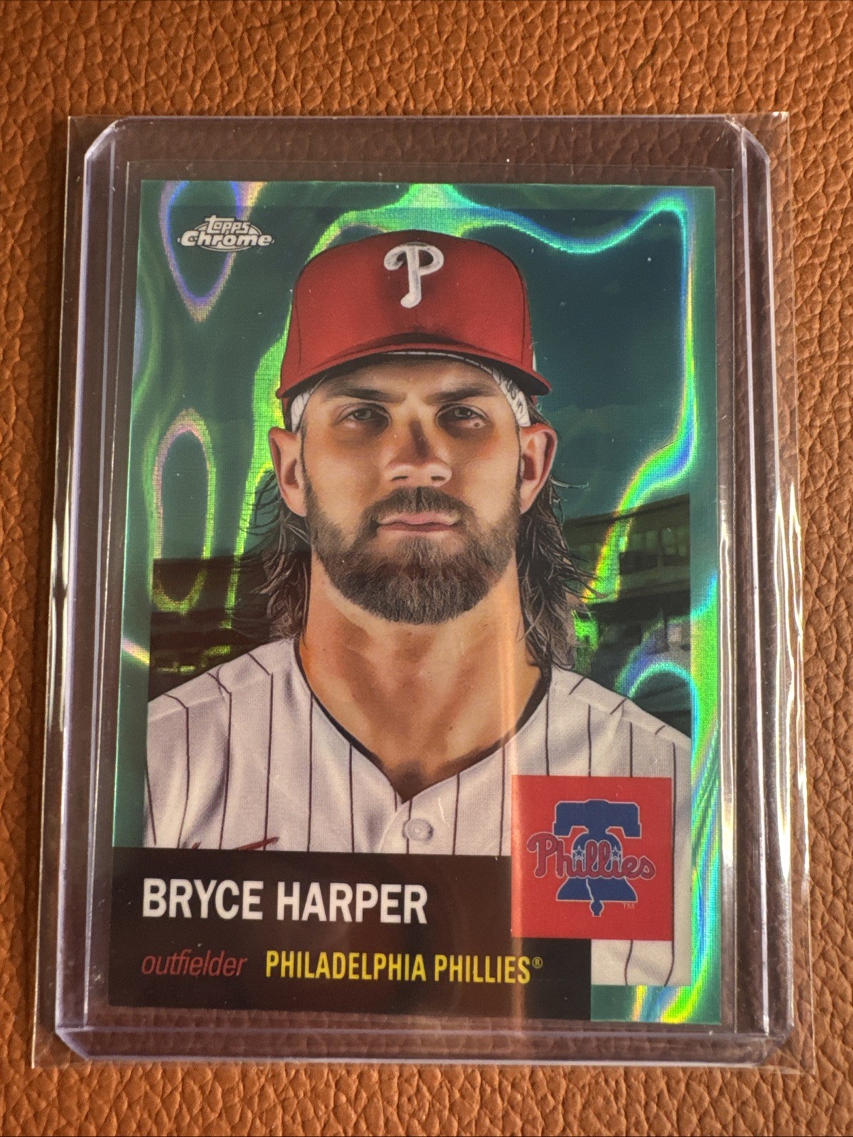 2022 Topps Chrome Platinum Anniversary – Bryce Harper #400 Aqua Lava…