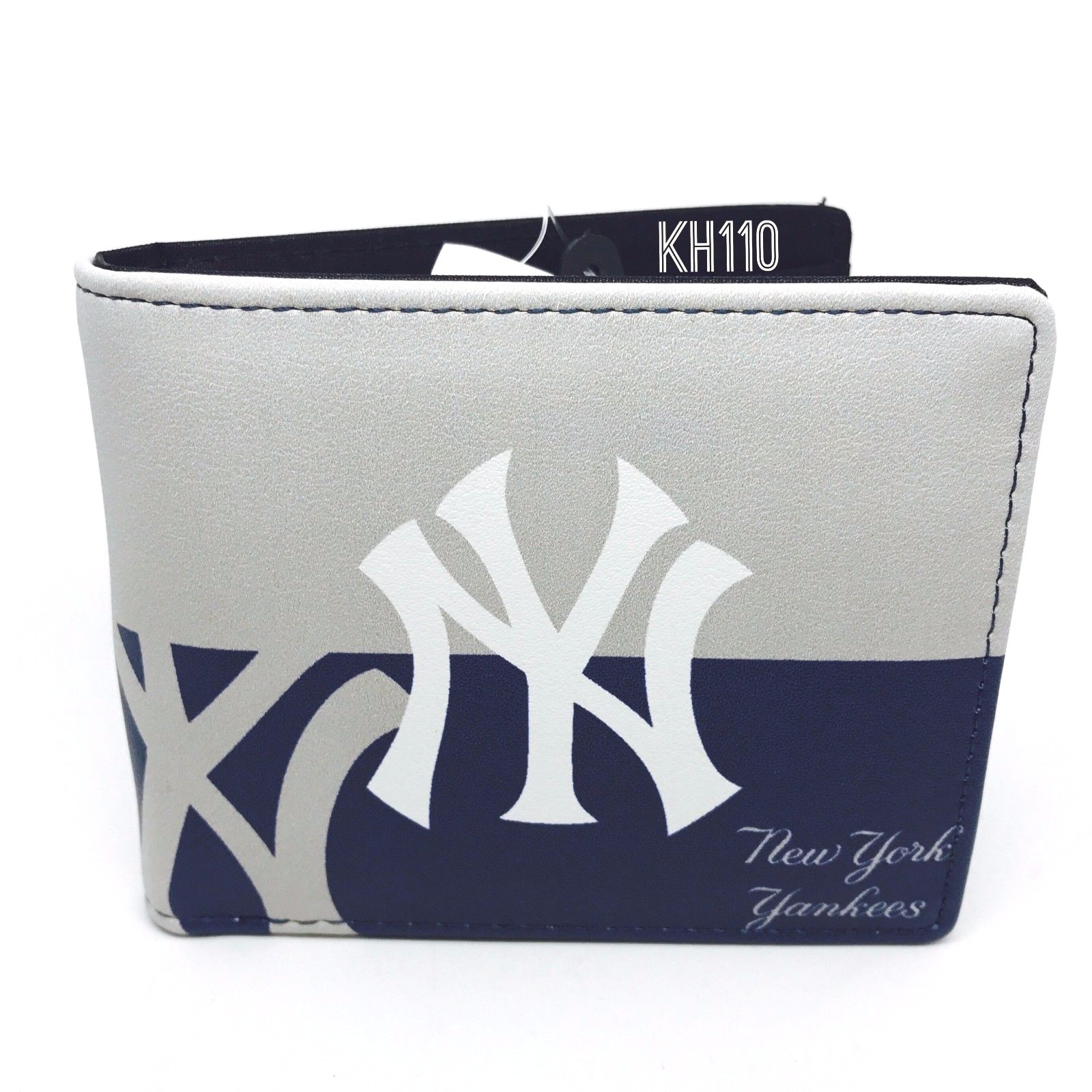New York Yankees MLB Men’s Printed Logo Leather Bi-Fold Wallet