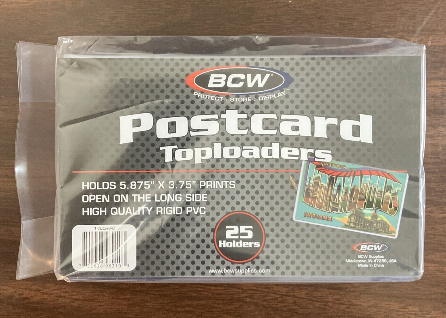 1 Package 25 BCW Postcard Toploaders 5.875″ X 3.75″ High Quality Rigid PVC