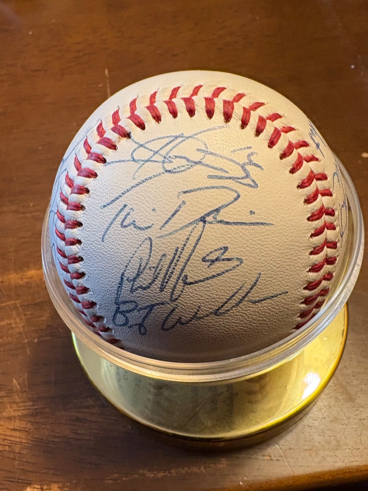1992 USA Olympic Baseball Autographed by 17 different players w/Protective Case