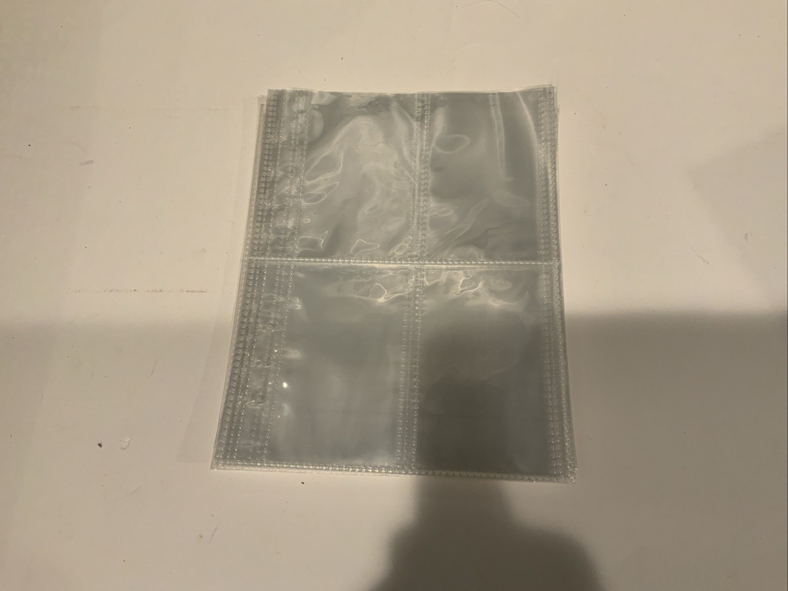 Lot Of 25 photocard binder sleeves 3×4 4 Slot 6 Ring Binder Pages. F